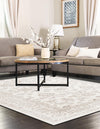 Savannah Elegance Collection Area Rug - Augusta (Ivory) Rectangle Ivory  lifestyle 9