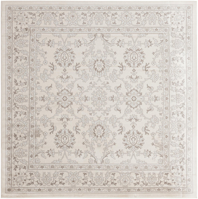 Savannah Elegance Collection Area Rug - Augusta (Ivory) Square Ivory  lifestyle 16