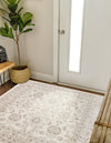 Savannah Elegance Collection Area Rug - Augusta (Ivory) Square Ivory  lifestyle 41