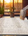 Savannah Elegance Collection Area Rug - Augusta (Ivory) Square Ivory  lifestyle 55