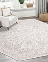 Savannah Elegance Collection Area Rug - Augusta (Ivory) Octagon Ivory  lifestyle 52