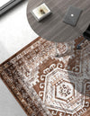 Savannah Elegance Collection Area Rug -  Tybee (Brown) Rectangle Brown  lifestyle 9