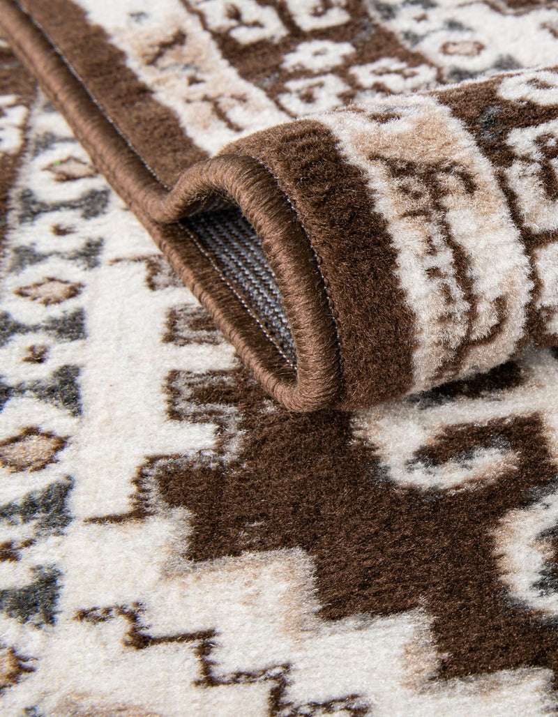 Savannah Elegance Collection Area Rug -  Tybee (Brown) Rectangle Brown  lifestyle 6