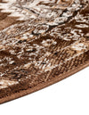 Savannah Elegance Collection Area Rug -  Tybee (Brown) Round Brown  lifestyle 44