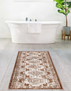 Savannah Elegance Collection Area Rug -  Tybee (Brown) Runner Brown  lifestyle 56