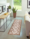 Savannah Elegance Collection Area Rug -  Tybee (Brown) Runner Brown  lifestyle 71