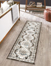 Savannah Elegance Collection Area Rug -  Tybee (Gray) Runner Gray  lifestyle 41