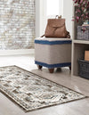 Savannah Elegance Collection Area Rug -  Tybee (Gray) Runner Gray  lifestyle 56