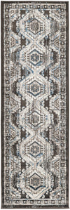 Savannah Elegance Collection Area Rug -  Tybee (Gray) Runner Gray  lifestyle 13