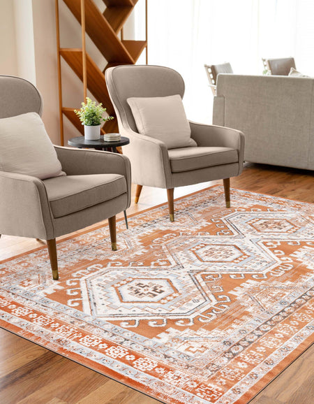 Savannah Elegance Collection Area Rug -  Tybee (Terracotta)