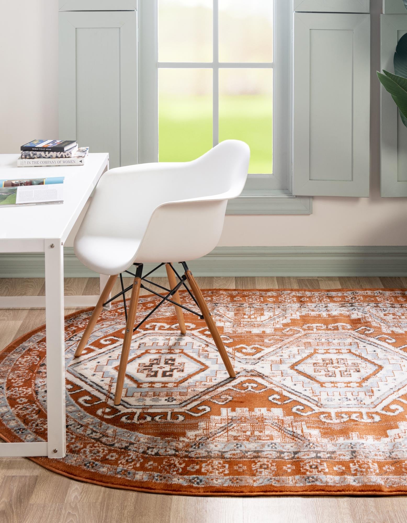 Savannah Elegance Collection Area Rug -  Tybee (Terracotta)