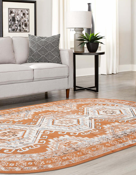 Savannah Elegance Collection Area Rug -  Tybee (Terracotta)