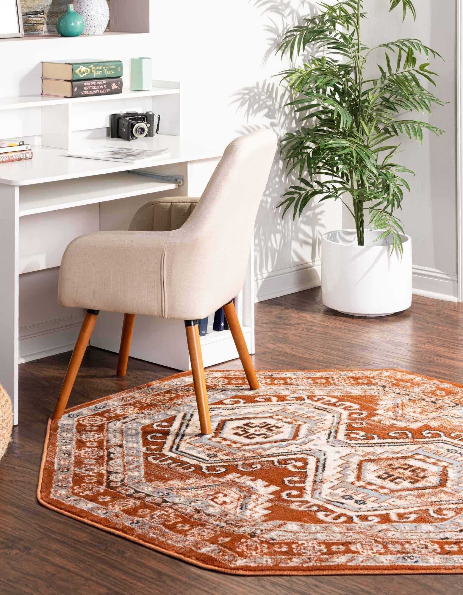 Savannah Elegance Collection Area Rug -  Tybee (Terracotta)