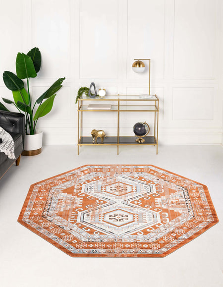 Savannah Elegance Collection Area Rug -  Tybee (Terracotta)