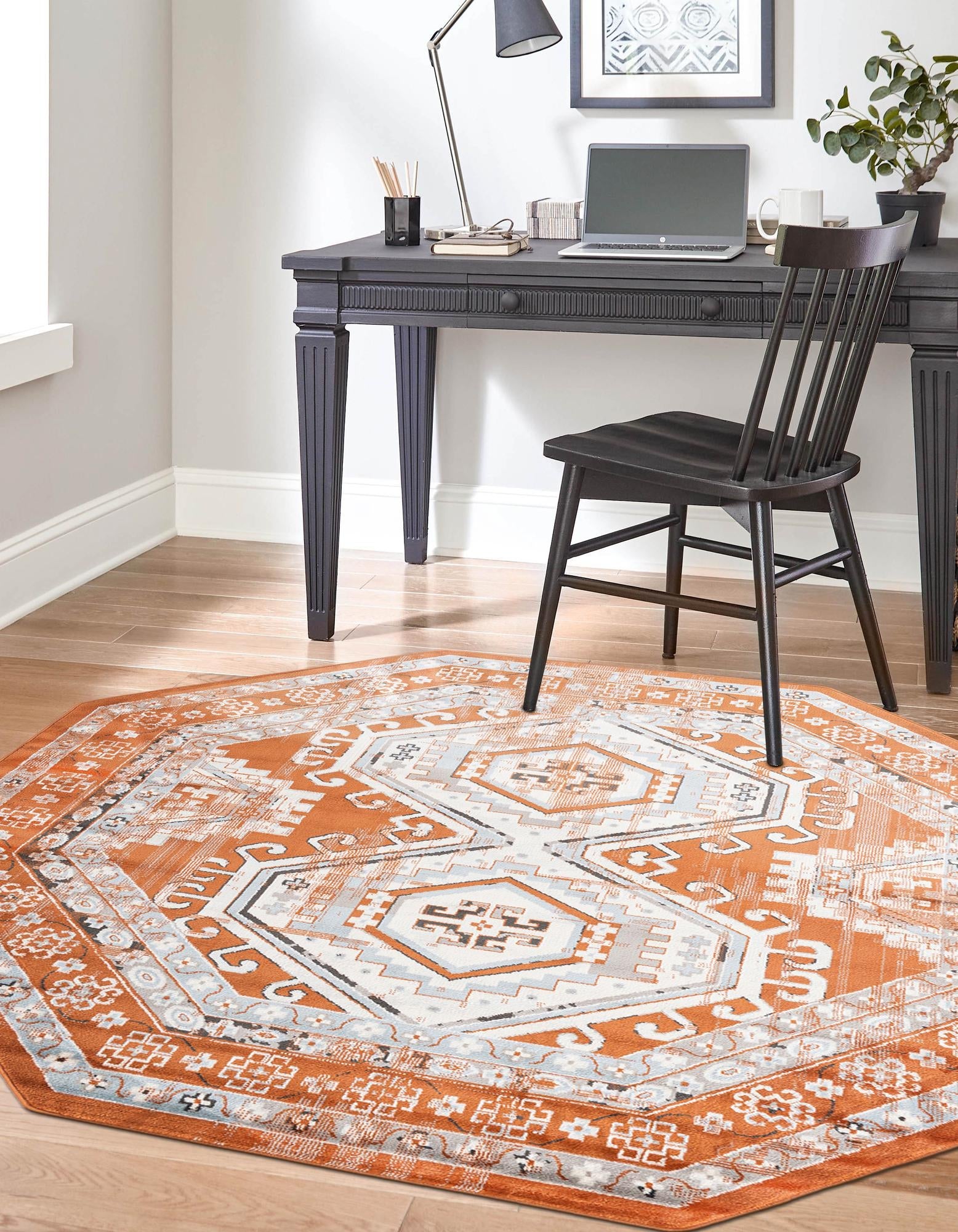 Savannah Elegance Collection Area Rug -  Tybee (Terracotta)