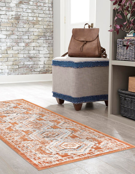 Savannah Elegance Collection Area Rug -  Tybee (Terracotta)