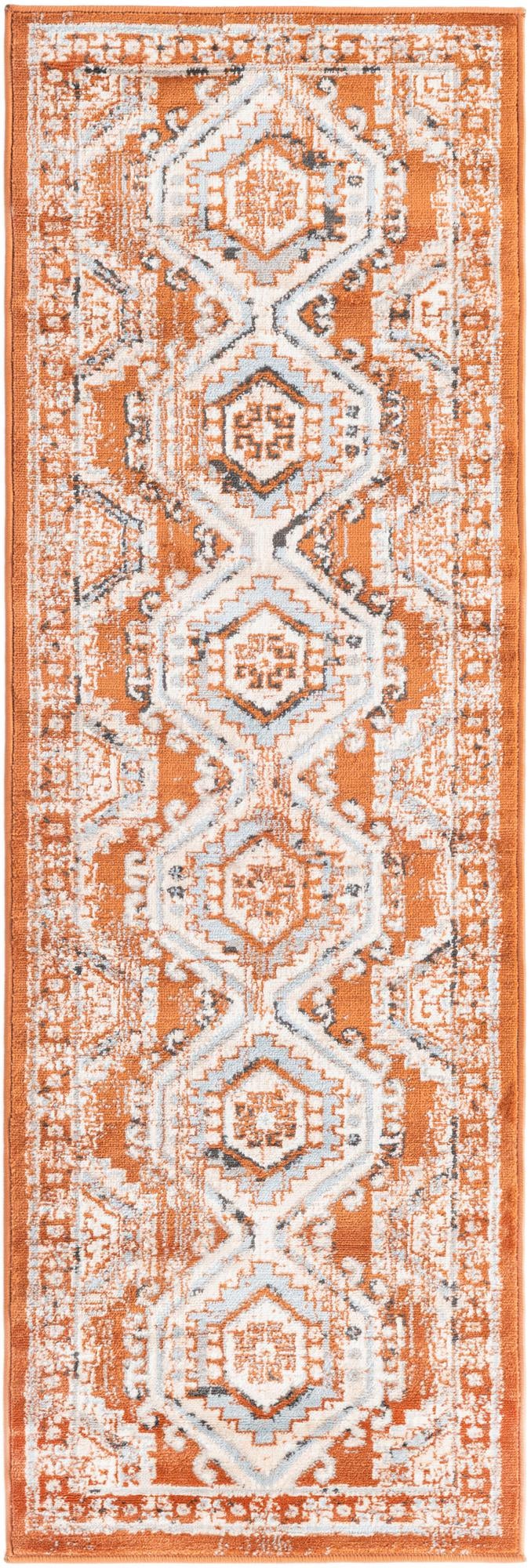 Savannah Elegance Collection Area Rug -  Tybee (Terracotta)