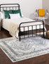 Savannah Elegance Collection Area Rug -  Tybee (Gray Blue)