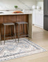 Savannah Elegance Collection Area Rug -  Tybee (Gray Blue)