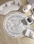 Savannah Elegance Collection Area Rug -  Tybee (Gray Blue)