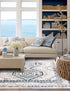 Savannah Elegance Collection Area Rug -  Tybee (Gray Blue)