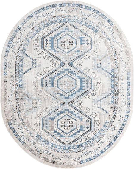 Savannah Elegance Collection Area Rug -  Tybee (Gray Blue)