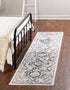 Savannah Elegance Collection Area Rug -  Tybee (Gray Blue)