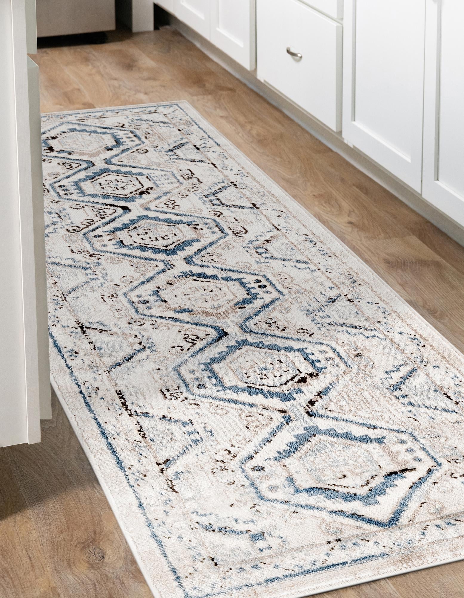 Savannah Elegance Collection Area Rug -  Tybee (Gray Blue)