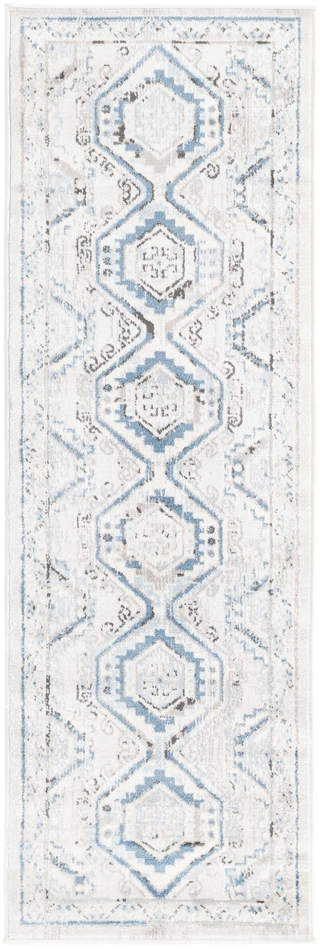 Savannah Elegance Collection Area Rug -  Tybee (Gray Blue)