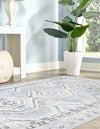 Savannah Elegance Collection Area Rug -  Tybee (Aqua Blue) Rectangle Aqua Blue  lifestyle 3