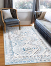 Savannah Elegance Collection Area Rug -  Tybee (Aqua Blue) Rectangle Aqua Blue  lifestyle 4