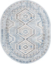 Savannah Elegance Collection Area Rug -  Tybee (Aqua Blue) Oval Aqua Blue  lifestyle 18