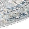 Savannah Elegance Collection Area Rug -  Tybee (Aqua Blue) Oval Aqua Blue  lifestyle 47