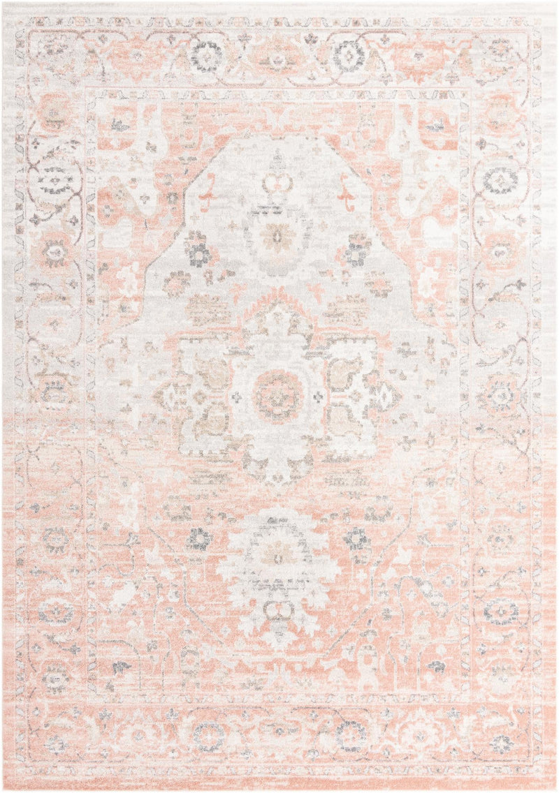 Parisian Elegance Collection Area Rug - Versailles (Rose Pink) Rectangle Rose Pink  lifestyle 2