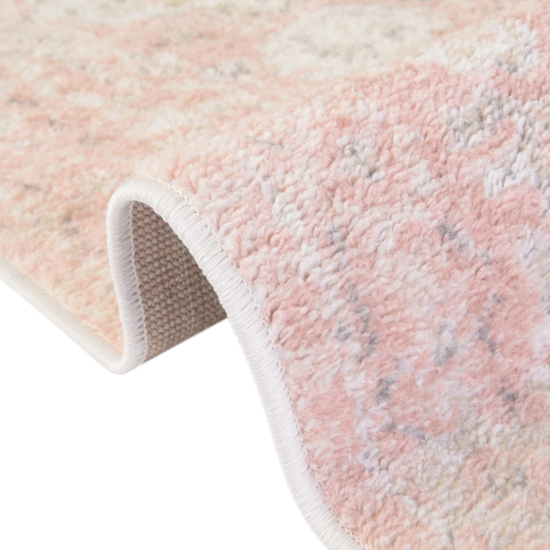 Parisian Elegance Collection Area Rug - Versailles (Rose Pink) Rectangle Rose Pink  lifestyle 9