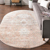 Parisian Elegance Collection Area Rug - Versailles (Rose Pink) Oval Rose Pink  lifestyle 91