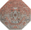 Parisian Elegance Collection Area Rug - Versailles (Rose Pink) Octagon Rose Pink  lifestyle 19