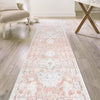 Parisian Elegance Collection Area Rug - Versailles (Rose Pink) Runner Rose Pink  lifestyle 93