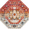 Parisian Elegance Collection Area Rug - Versailles (Rust Red) Octagon Rust Red  lifestyle 19