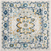 Parisian Elegance Collection Area Rug - Versailles (Gray) Square Gray  lifestyle 19