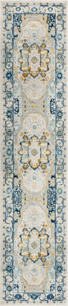 Parisian Elegance Collection Area Rug - Versailles (Gray) Runner Gray  lifestyle 22