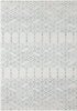 Marrakesh Lattice Collection Area Rug - Casablanca (Ivory Aqua)