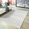 Marrakesh Lattice Collection Area Rug - Casablanca (Ivory Aqua) Rectangle Ivory Aqua  lifestyle 22