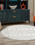 Marrakesh Lattice Collection Area Rug - Casablanca (Ivory Aqua)