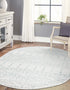 Marrakesh Lattice Collection Area Rug - Casablanca (Ivory Aqua)