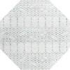 Marrakesh Lattice Collection Area Rug - Casablanca (Ivory Aqua) Octagon Ivory Aqua  lifestyle 27