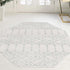 Marrakesh Lattice Collection Area Rug - Casablanca (Ivory Aqua)