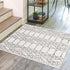 Marrakesh Lattice Collection Area Rug - Casablanca (Ivory Black)