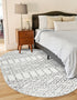 Marrakesh Lattice Collection Area Rug - Casablanca (Ivory Black)