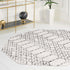 Marrakesh Lattice Collection Area Rug - Casablanca (Ivory Black)